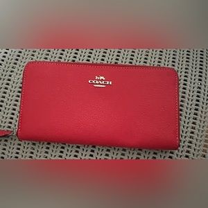 Coach zipper wallet